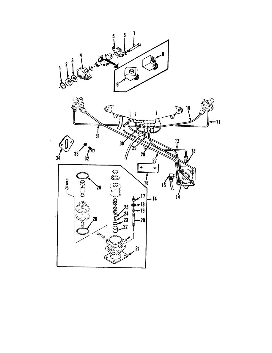 FIGURE 75. FUEL INJECTOR SYSTEM.
